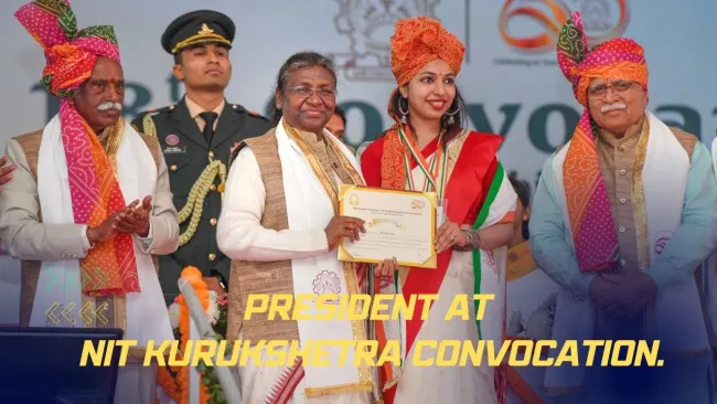 Embedded thumbnail for President at NIT Kurukshetra