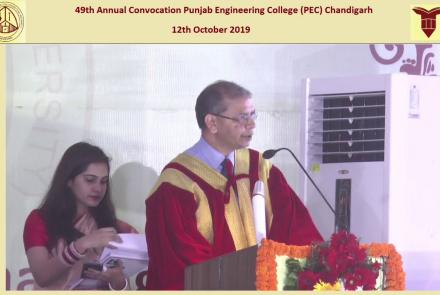 Embedded thumbnail for 49th Annual Convocation 12th, October, 2019- at Punjab Engineering College, Chandigarh