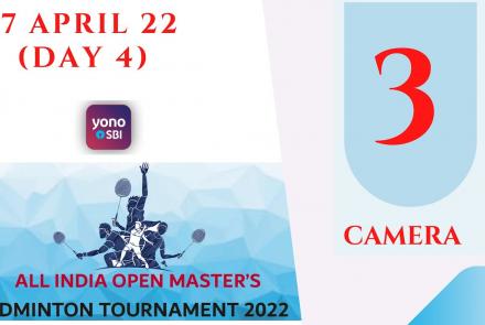 Embedded thumbnail for Camera 3 - ALL INDIA OPEN MASTER’S BADMINTON TOURNAMENT 2022